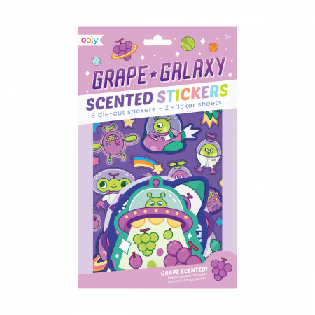 Jocuri educative - Stickere parfumate - Glo Galaxy Grape