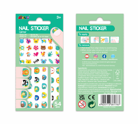 Stickere pentru unghii cu sclipici - Animale [2]