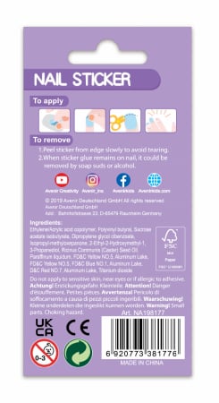 Stickere pentru unghii cu sclipici - Flori [2]