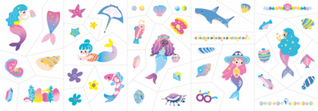 Stickere pentru unghii si tatuaje - Sirena [5]