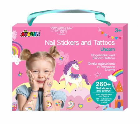 Jocuri educative - Stickere pentru unghii si tatuaje - Unicorni