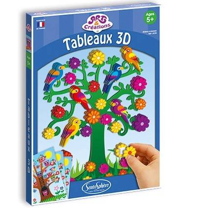 Jocuri creative - Tablou 3D - Copaci cu Pasari