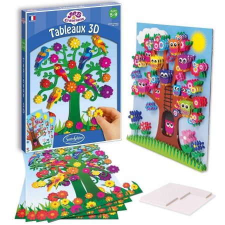 Tablou 3D - Copaci cu Pasari [1]