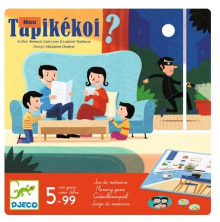 Jocuri de memorie pentru copii - Joc de societate Tapikekoi, Ce lipseste din casa?