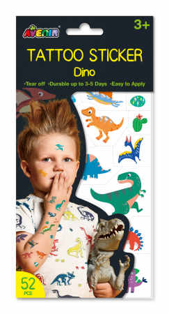 Pictura pe față și tatuaje pentru copii - Tatuaje Dinozauri
