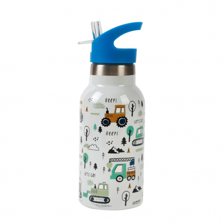 Termos pentru copii, din otel inoxidabil, design vehicule, 350 ml [1]