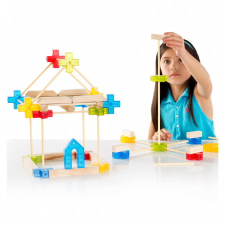 Texo, set de constructie cu 100 piese, Guidecraft [1]