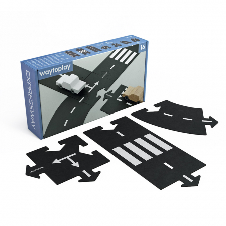 Jucării de rol - Traseu auto Waytoplay, Expressway, 16 piese