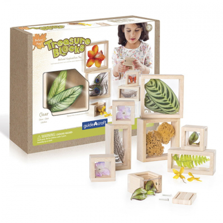 Jucării Montessori - Treasure Blocks Clear, Guidecraft