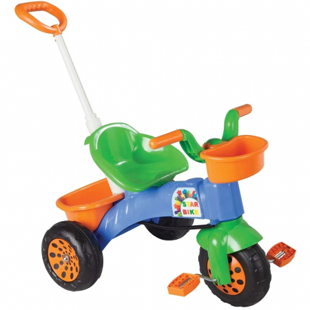 Idei de cadouri - Tricicleta Pilsan Star blue cu maner