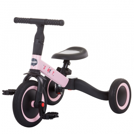 Jucării exterior - Tricicleta si bicicleta Chipolino Smarty 2 in 1 light pink