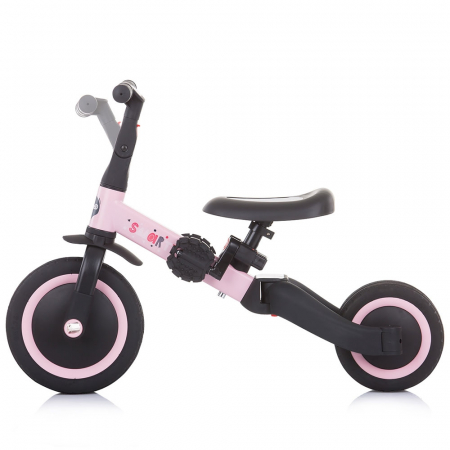 Tricicleta si bicicleta Chipolino Smarty 2 in 1 light pink [5]
