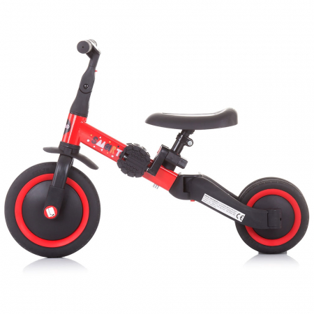 Tricicleta si bicicleta Chipolino Smarty 2 in 1 red [2]