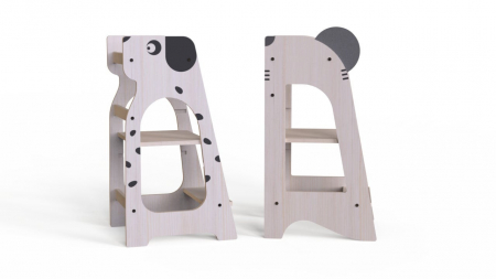 Turn de invatare MamaToyz Learning Tower din lemn, Catelus [5]