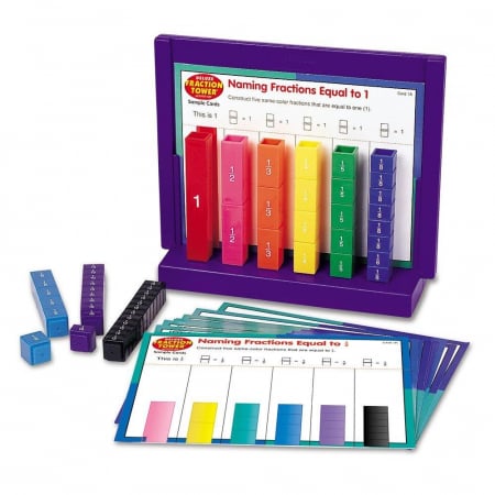 Rechizite școlare - Turnul fractiilor - set activitati