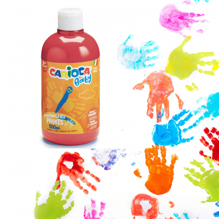 Vârstă - Vopsea Lavabila Carioca Baby Finger Paint 2+, 500ml
