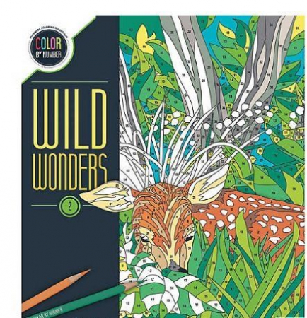 Idei de cadouri sub 50 lei - Wild Wonders Color by Number: Book 2