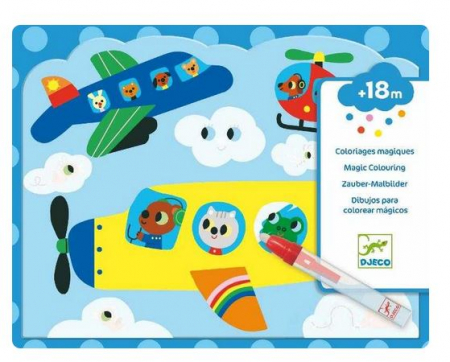 Set de colorat - Set pictura cu apa, Zbor