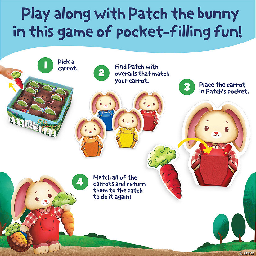 Joc de potrivire Buzunarele iepurasilor, Patch,  s Pockets Color Matching Game [3]