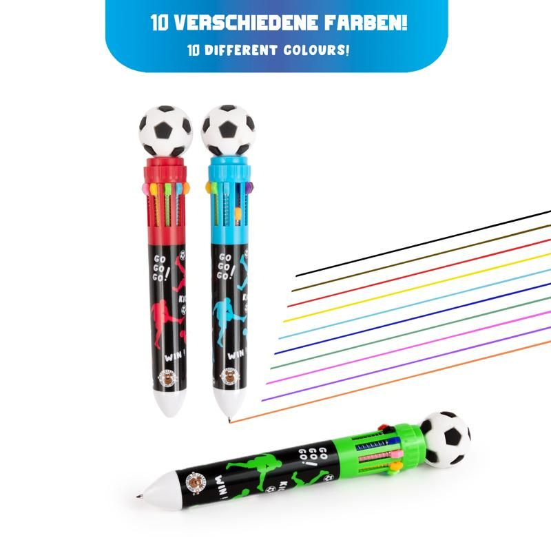 Trendhaus-Pix multicolor cu 10 culori, cu capac in forma de minge de fotbal [2]