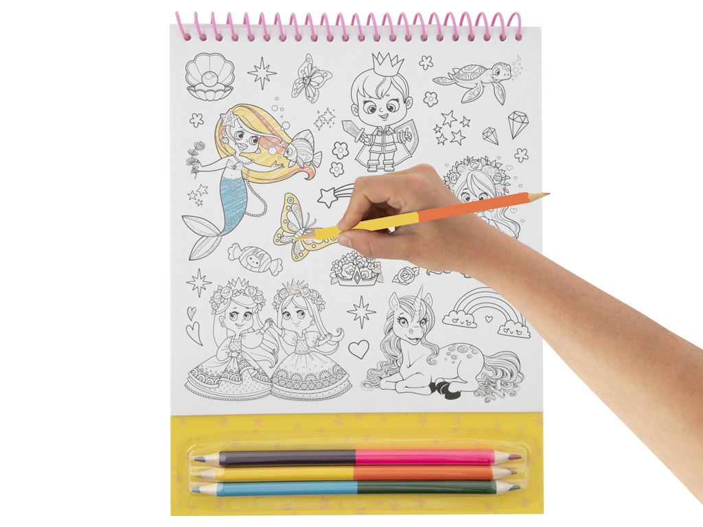 Set creativ, Coloreaza propriile abtibilduri, Printese si unicorni [3]