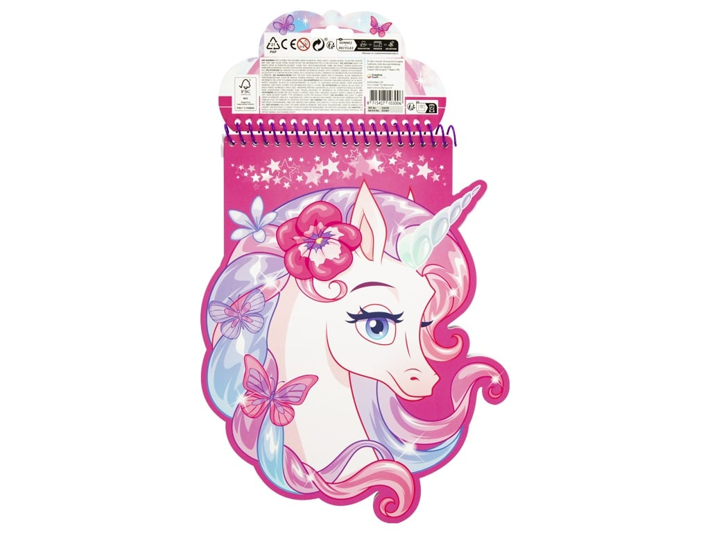 Set-creativ-de-colorat,-carte-in-forma-de-animal,-abtibilduri-si-markere,-unicorn-Moxy [2]