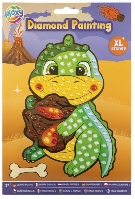 Set creativ diamond painting cu strasuri mari, A5