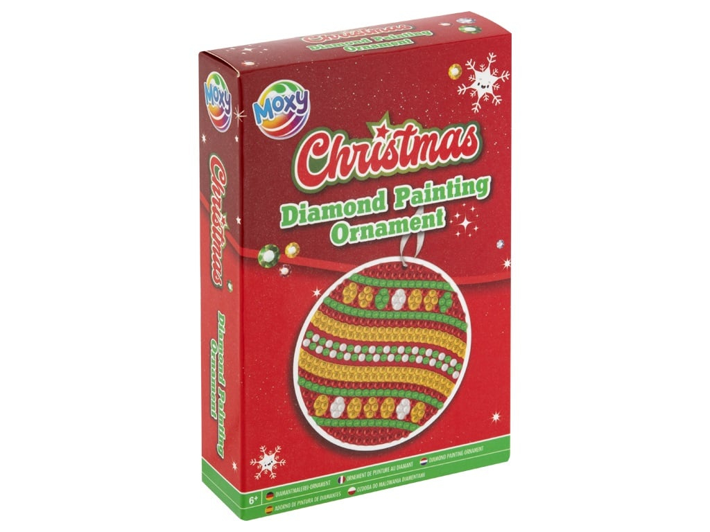 Set creativ DIY, Ornamente de Craciun, Diamond Painting, Glob