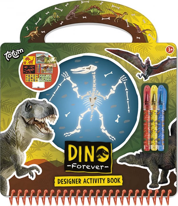 Carte cu activitati creative cu dinozauri