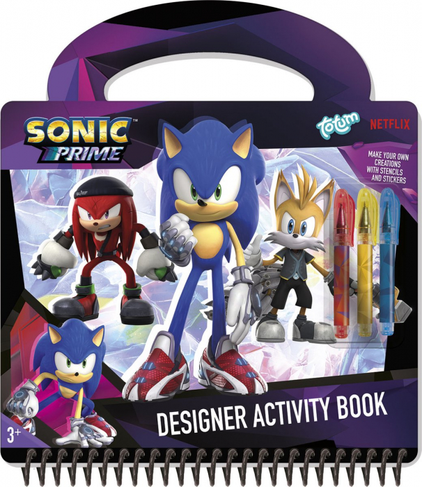 Carte cu activitati creative cu Sonic Prime