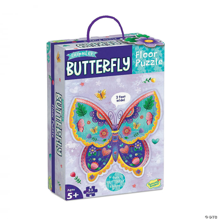 Puzzle de podea in forma de fluture , Butterfly Floor Puzzle