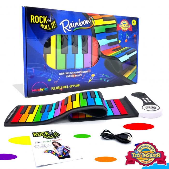 Pian pentru copii – Rock and Roll It Rainbow Piano Jucarii copii si jocuri educative