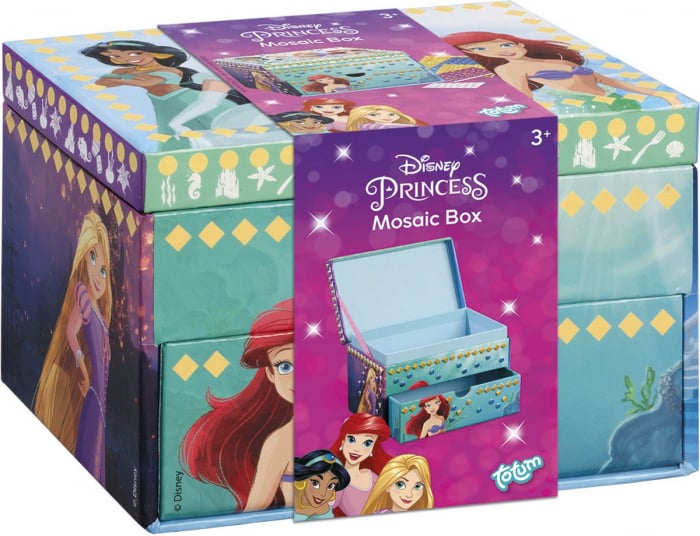 Set creativ DIY Decoreaza propria cutie de bijuterii, Disney Princess