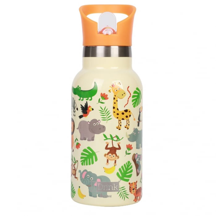 Termos pentru copii, din otel inoxidabil, design animale, 350 ml