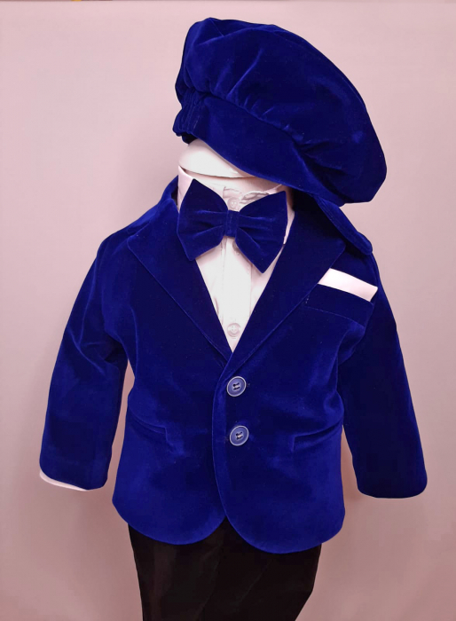 Costum de catifea albastru [3]