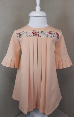 FETE - Rochie cu pliuri - roz