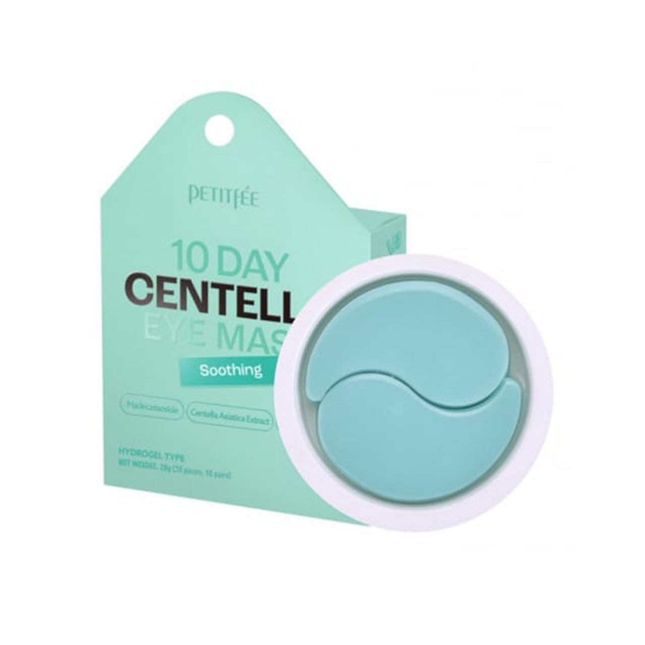 10 Days – Plasturi de hidrogel pentru ochi cu centella (20 buc) | Petitfee [1]