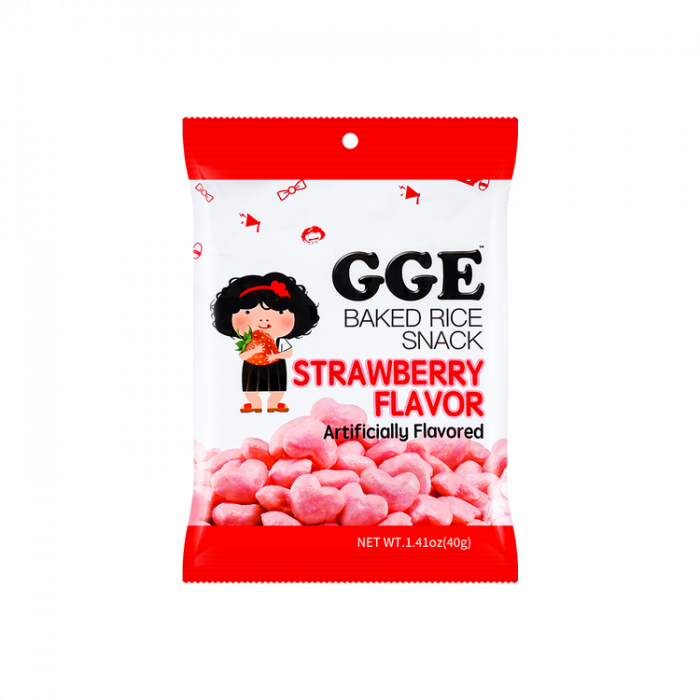 GGE Baked Rice Snack Strawberry 40g [1]