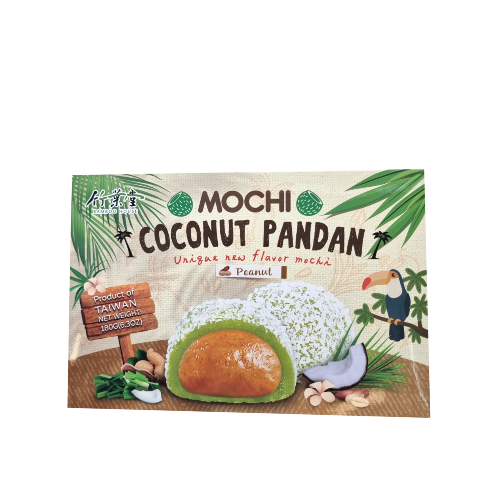 Mochi Coconut Pandan w/ Peanut 180g BH [1]