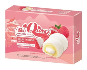 Mochi Double Filling Creamy Lychee 180g Q [1]
