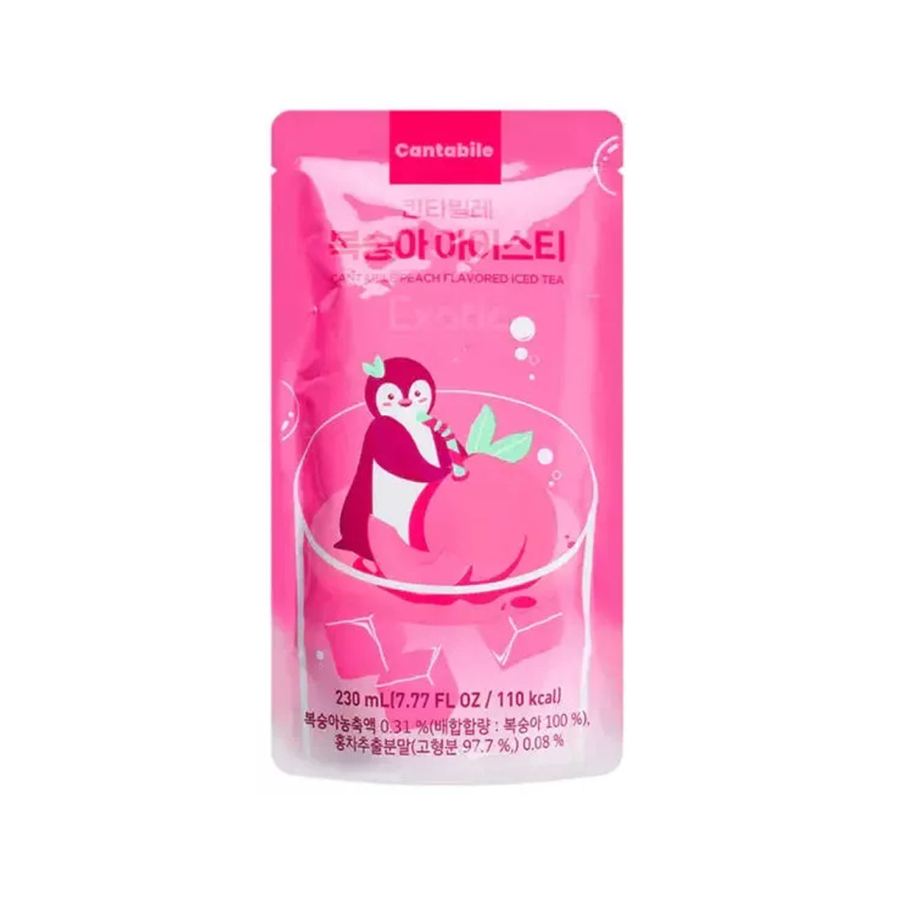 Peach Flavoured Iced Tea 230ml Cantabile [1]