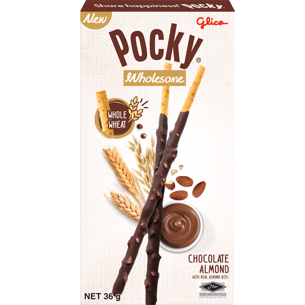 Pocky Wholesome Chocolate&Almond 36g Glico [1]