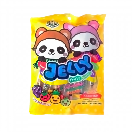 Jeleuri - Bunny & Bear Jelly Straws Assorted Fruit 300g