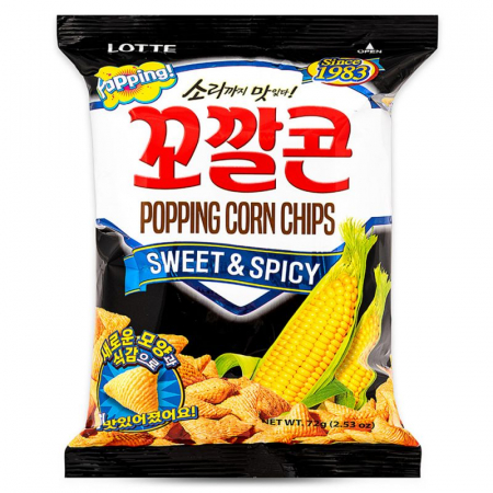 Chips - Chips Porumb Dulce&Picant 72g Lotte