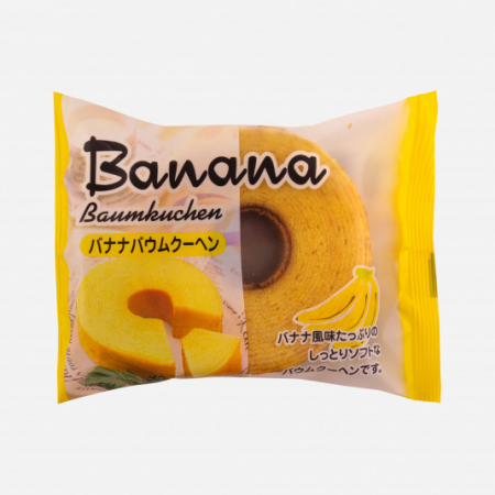 Prăjituri - TAIYO Banana Baumkuchen 82g