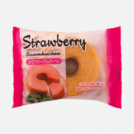 Prăjituri - TAIYO Strawberry Baumkuchen 82g