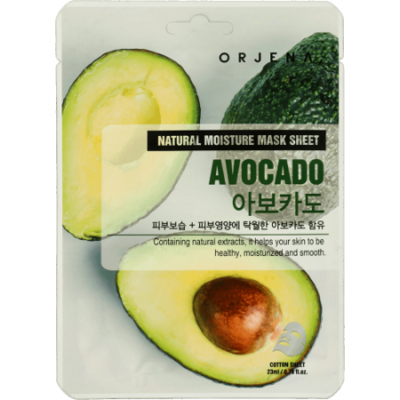 CosmeticeㅣK-Beauty - Natural Moisture Mask Sheet Avocado 23ml
