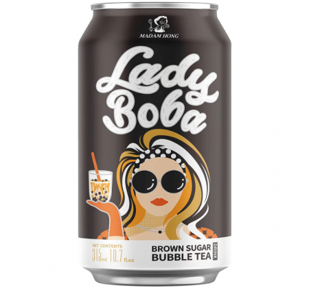 Clasic - Lady Boba Bubble Milk Tea Brown Sugar 315ml MH (2)