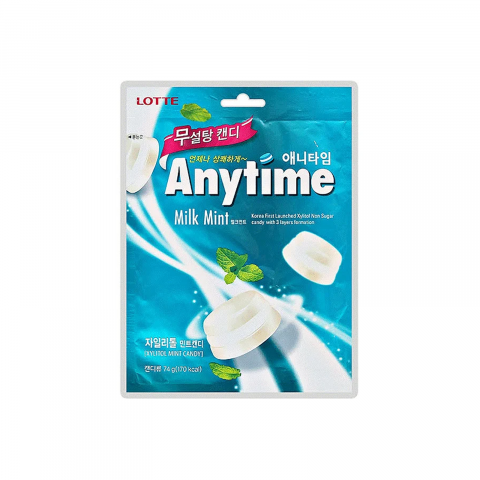 Bomboane - Anytime Milk  Mint 74g Lotte
