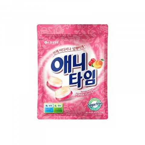 Bomboane - Anytime Plum Peach Candy 60g Lotte